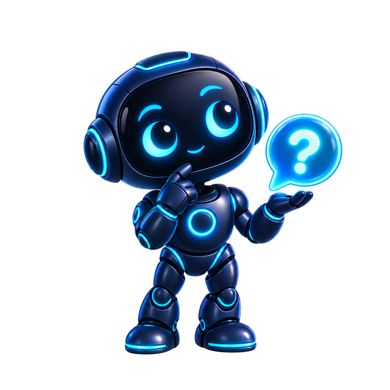 Robot assisting with approved business questions